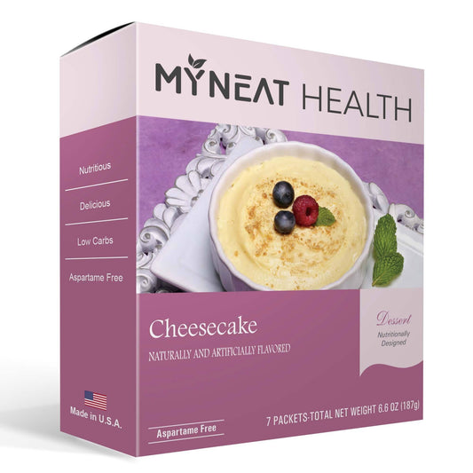 Healthy dessert cheesecake by My Neat Nutrition. Keto, Kosher and bariatric friendly for weight loss