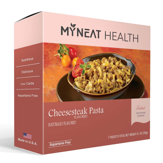 Healthy Entree Cheesesteak Pasta great for weight loss and bariatric diet