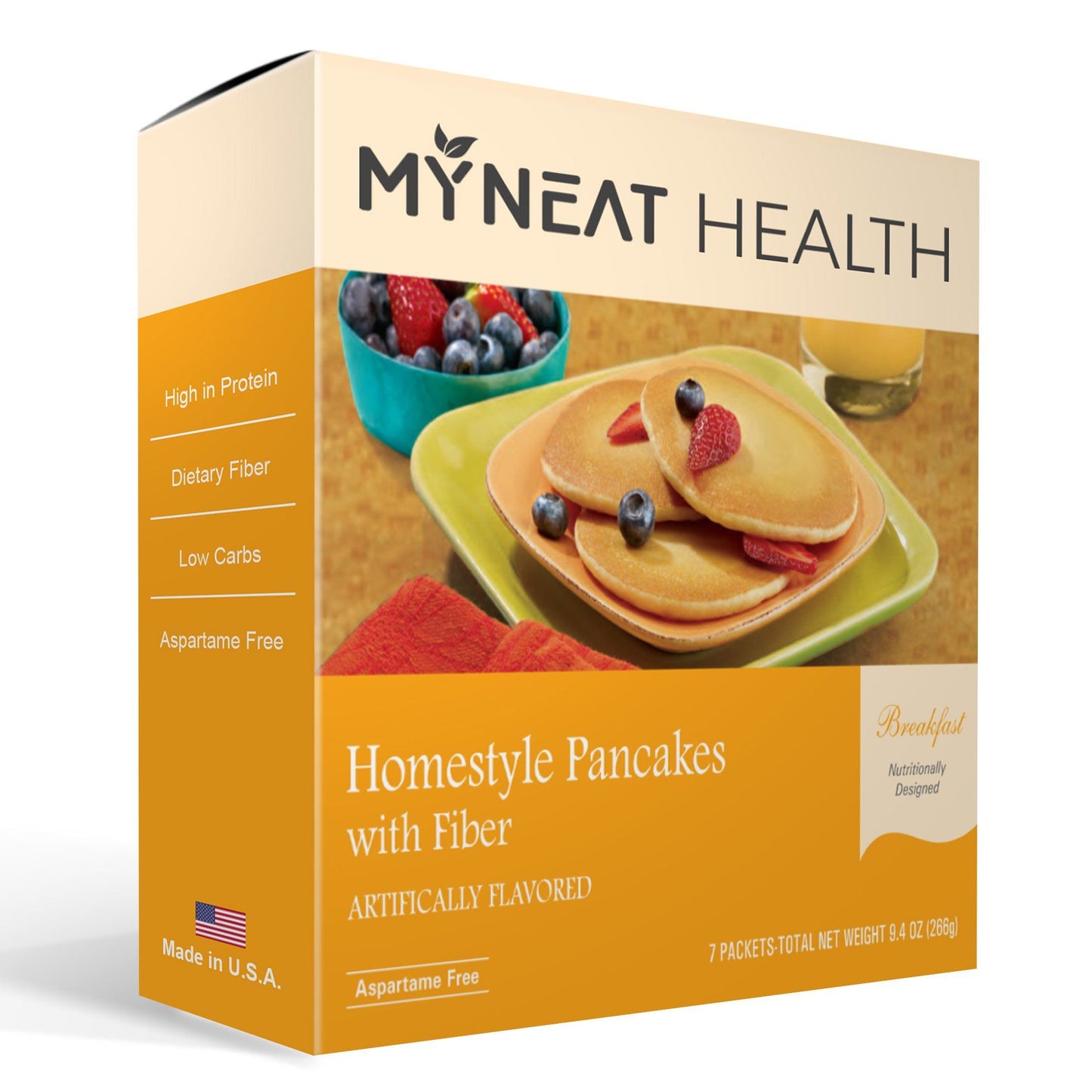 Pancakes healthy protein pancakes by My Neat Nutrition. Keto, Kosher and bariatric friendly for weight loss