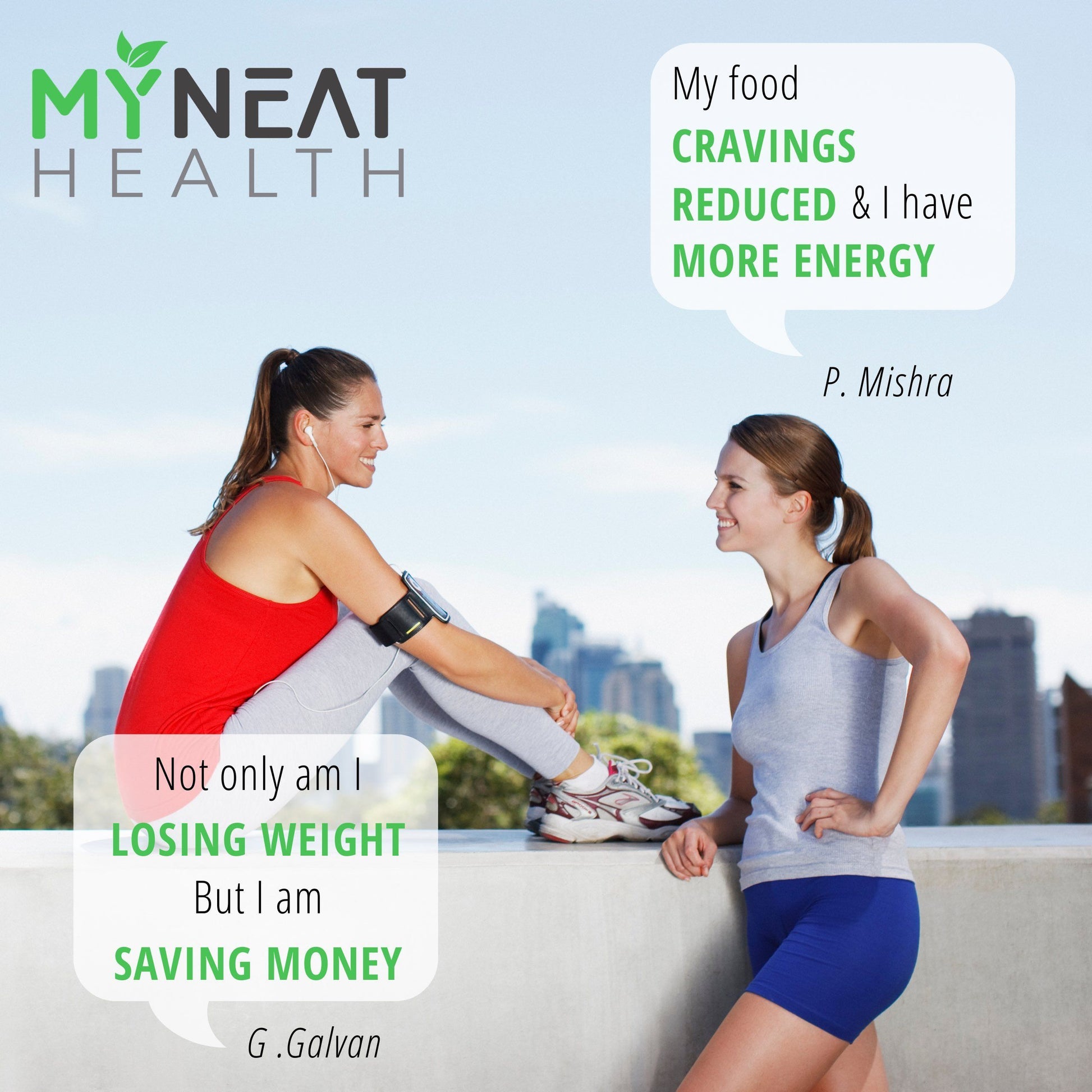 Women with healthy lifestyles with positive reviews for My Neat Health